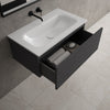 Raffinata One Drawer Vanity Unit With Beyondstone Basin - Dark Concrete 800mm image