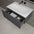 Raffinata One Drawer Vanity Unit With Beyondstone Basin - Dark Concrete 800mm