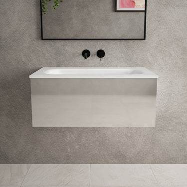 Raffinata One Drawer Vanity Unit With Beyondstone Basin - Gloss Cashmere 800mm
