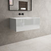 Raffinata One Drawer Vanity Unit With Beyondstone Basin - Gloss Dove 800mm image
