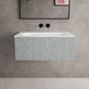 Raffinata One Drawer Vanity Unit With Beyondstone Basin - Light Concrete 800mm image