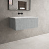 Raffinata One Drawer Vanity Unit With Beyondstone Basin - Light Concrete 800mm image