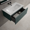 Raffinata One Drawer Vanity Unit With Beyondstone Basin - Matt Dark Green 800mm image