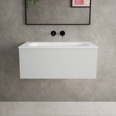 Raffinata One Drawer Vanity Unit With Beyondstone Basin - Matt Dove 800mm