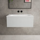Raffinata One Drawer Vanity Unit With Beyondstone Basin - Matt Dove 800mm image