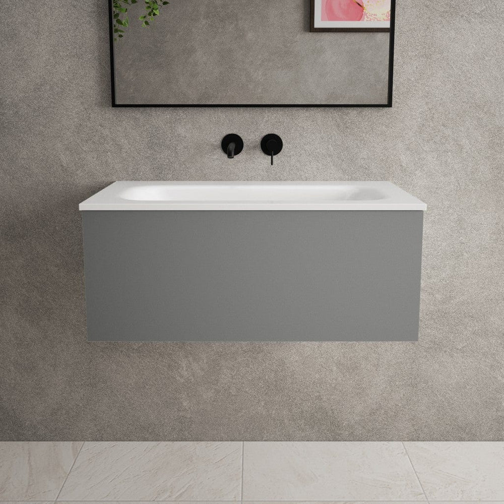 Raffinata One Drawer Vanity Unit With Beyondstone Basin - Matt Dust 800mm
