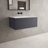 Raffinata One Drawer Vanity Unit With Beyondstone Basin - Matt Graphite 800mm image