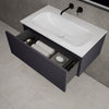 Raffinata One Drawer Vanity Unit With Beyondstone Basin - Matt Graphite 800mm image