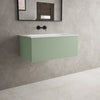Raffinata One Drawer Vanity Unit With Beyondstone Basin - Matt Light Green 800mm image