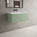 Raffinata One Drawer Vanity Unit With Beyondstone Basin - Matt Light Green 800mm