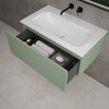 Raffinata One Drawer Vanity Unit With Beyondstone Basin - Matt Light Green 800mm image