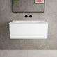 Raffinata One Drawer Vanity Unit With Beyondstone Basin - Matt White 800mm image