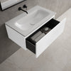 Raffinata One Drawer Vanity Unit With Beyondstone Basin - Matt White 800mm image
