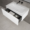 Raffinata One Drawer Vanity Unit With Beyondstone Basin - Matt White 800mm image