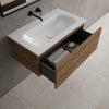 Raffinata One Drawer Vanity Unit With Beyondstone Basin - Oak 800mm image