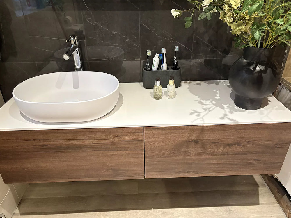 Asti Solid Surface Countertop Oval Basin 480mm