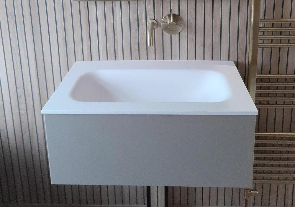 Raffinata One Drawer Vanity Unit With Beyondstone Basin - Matt Stone 800mm