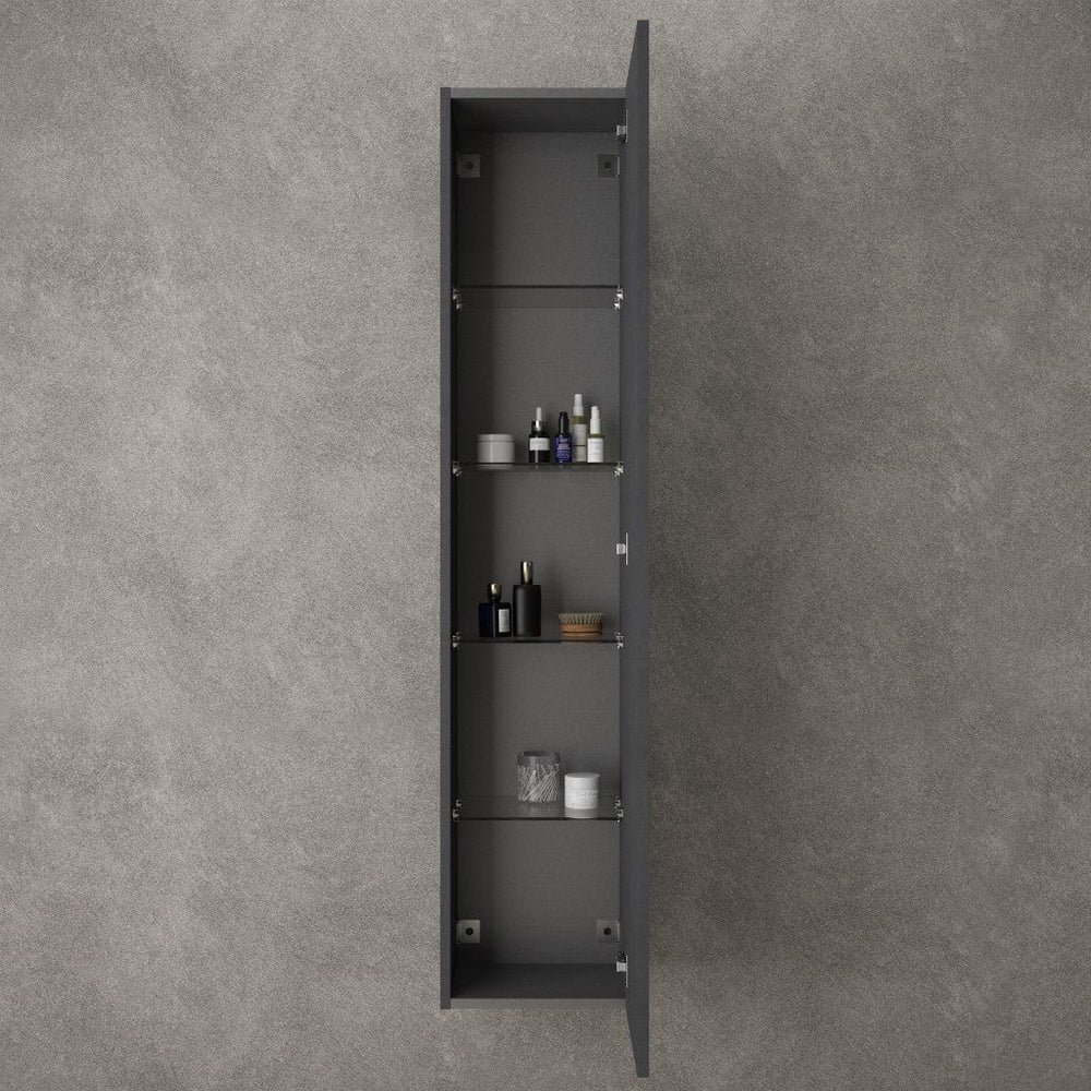 Raffinata Tall Wall Cabinet - Dark Concrete 350mm x 1650mm