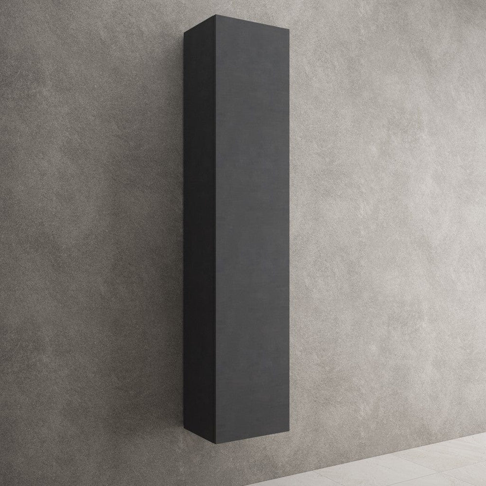 Raffinata Tall Wall Cabinet - Dark Concrete 350mm x 1650mm