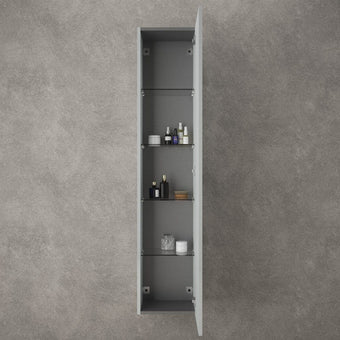 Raffinata Tall Wall Cabinet - Gloss Dove 350mm x 1650mm
