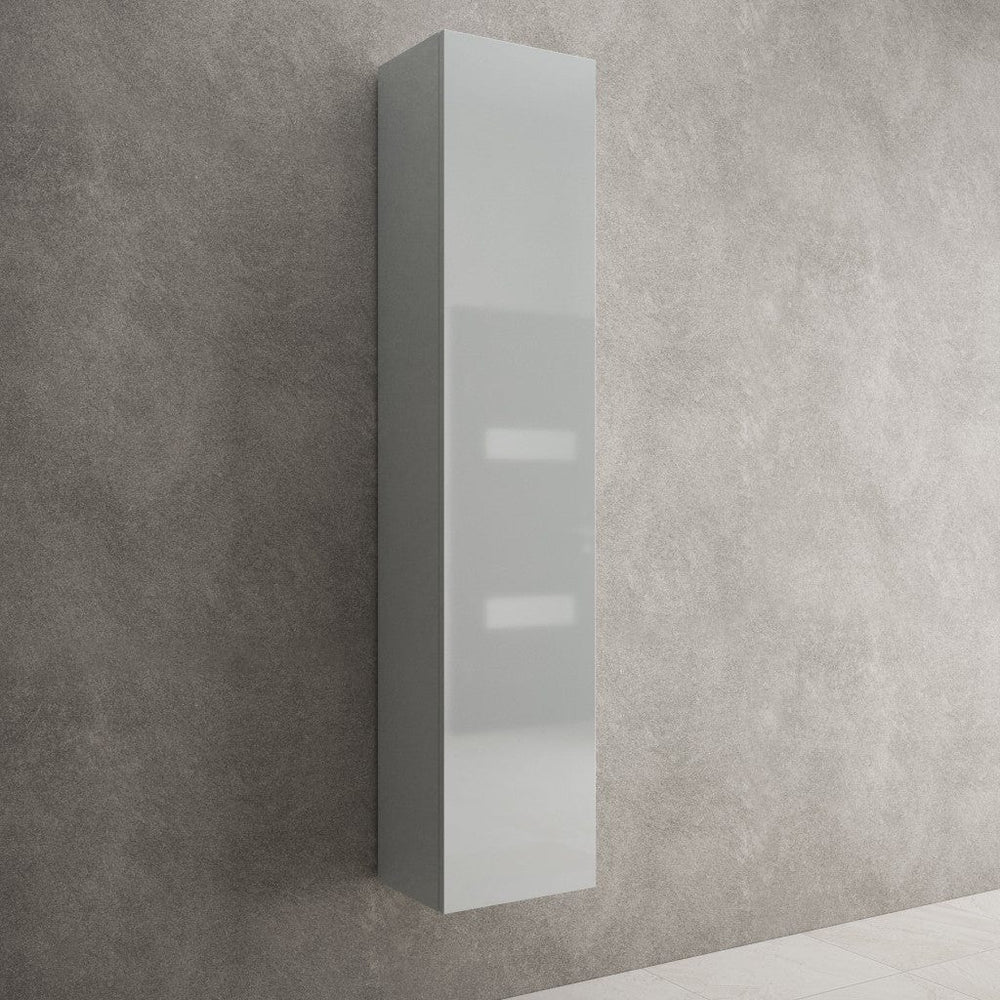 Raffinata Tall Wall Cabinet - Gloss Dove 350mm x 1650mm