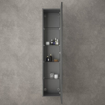 Raffinata Tall Wall Cabinet - Gloss Dust 350mm x 1650mm
