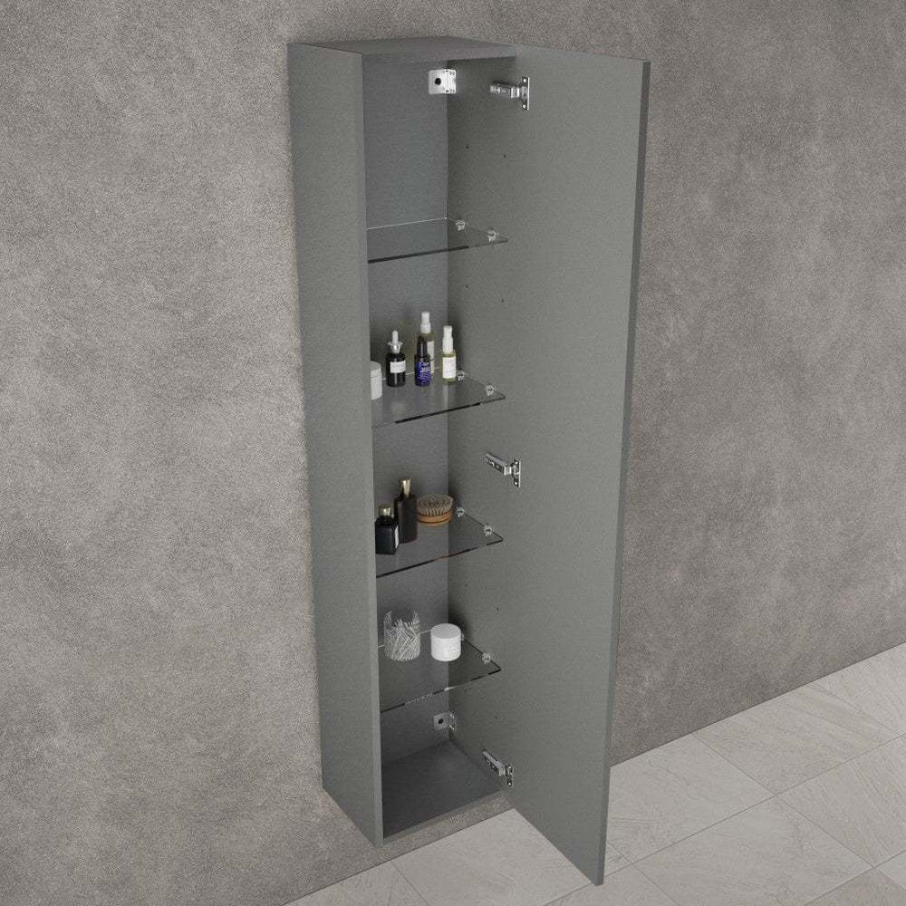 Raffinata Tall Wall Cabinet - Gloss Dust 350mm x 1650mm