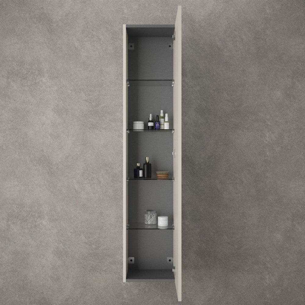 Raffinata Tall Wall Cabinet - Matt Cashmere 350mm x 1650mm