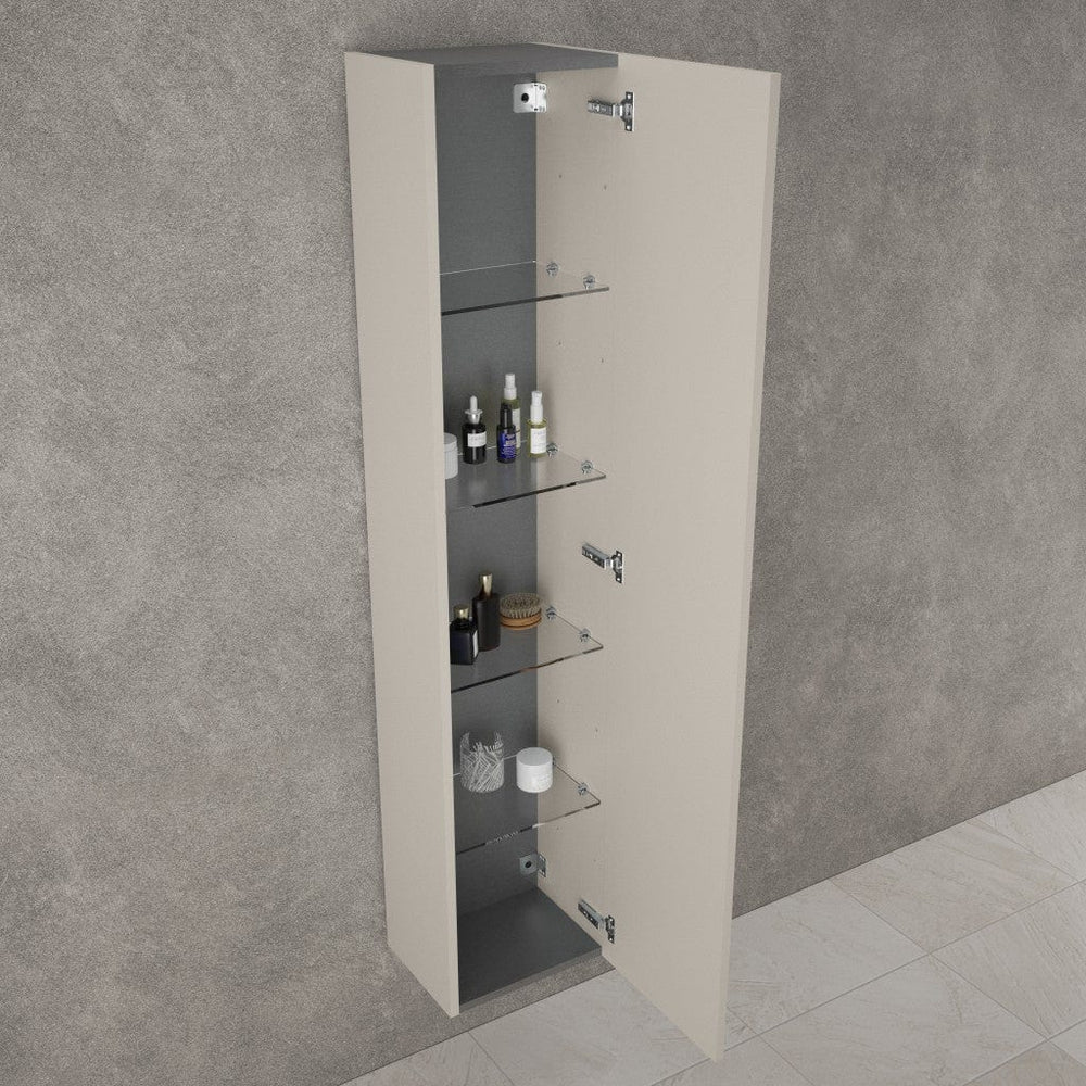 Raffinata Tall Wall Cabinet - Matt Cashmere 350mm x 1650mm