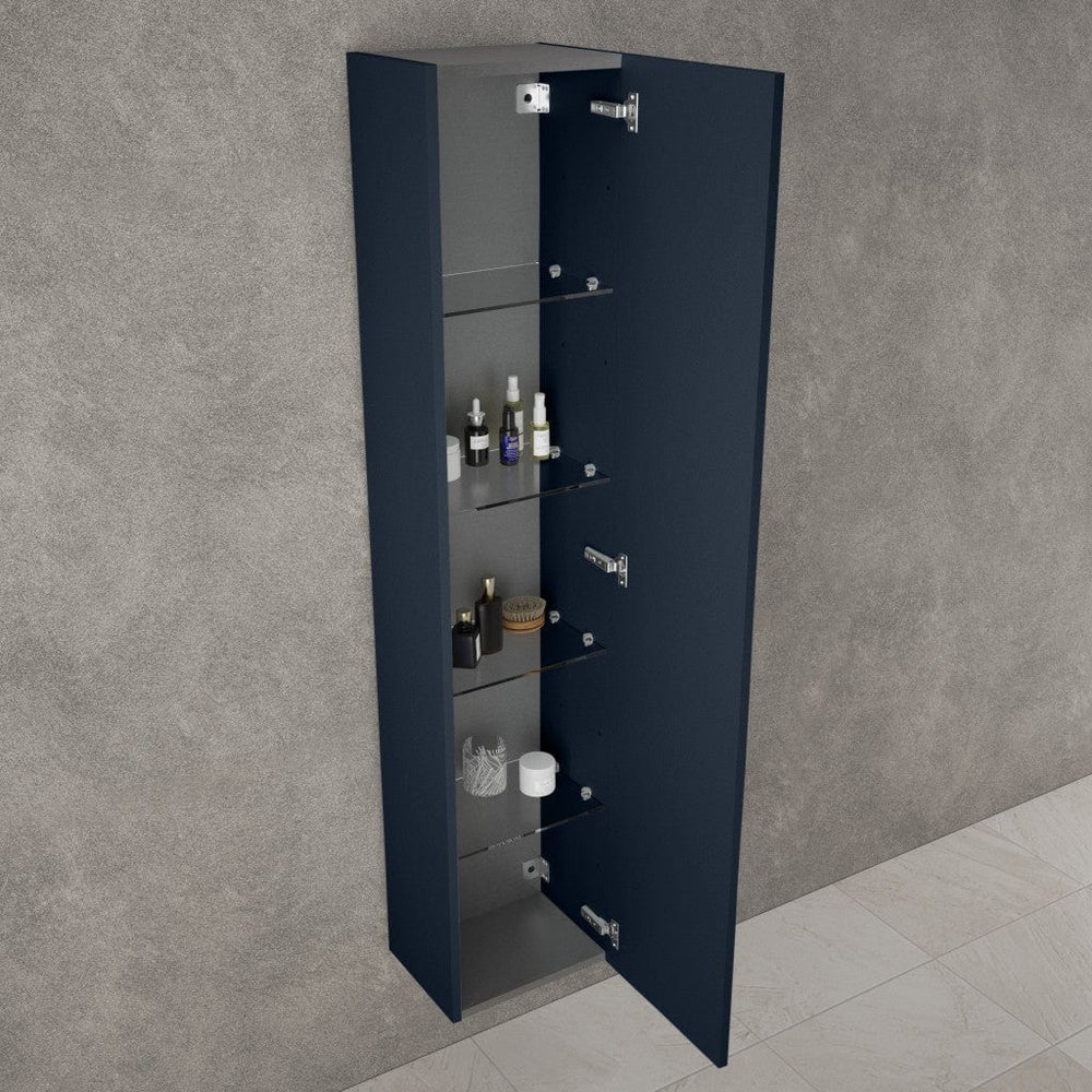 Raffinata Tall Wall Cabinet - Matt Indigo 350mm x 1650mm