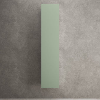 Raffinata Tall Wall Cabinet - Matt Light Green 350mm x 1650mm