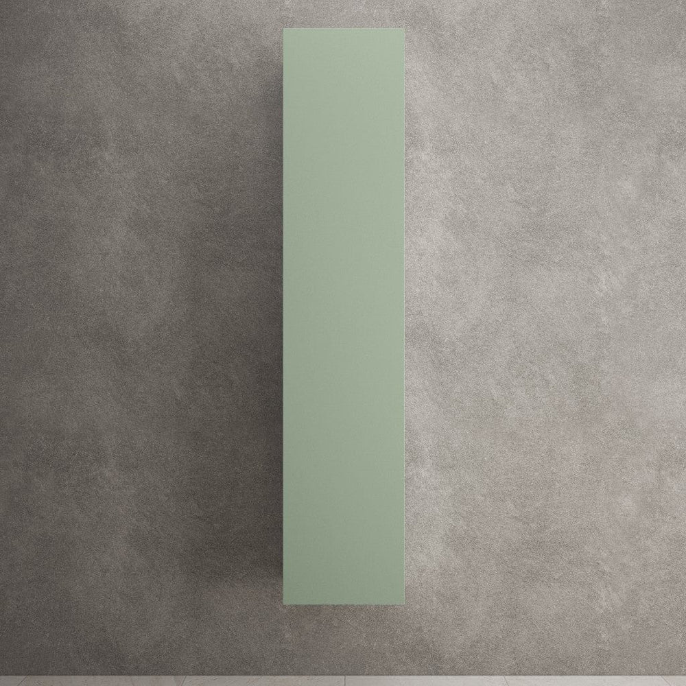 Raffinata Tall Wall Cabinet - Matt Light Green 350mm x 1650mm