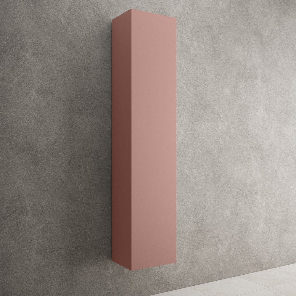 Raffinata Tall Wall Cabinet - Matt Pink 350mm x 1650mm