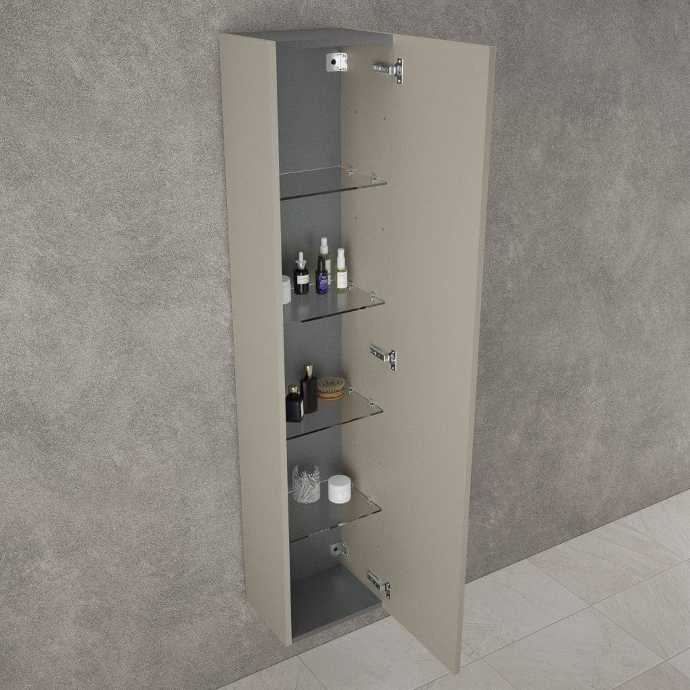 Raffinata Tall Wall Cabinet - Matt Stone 350mm x 1650mm