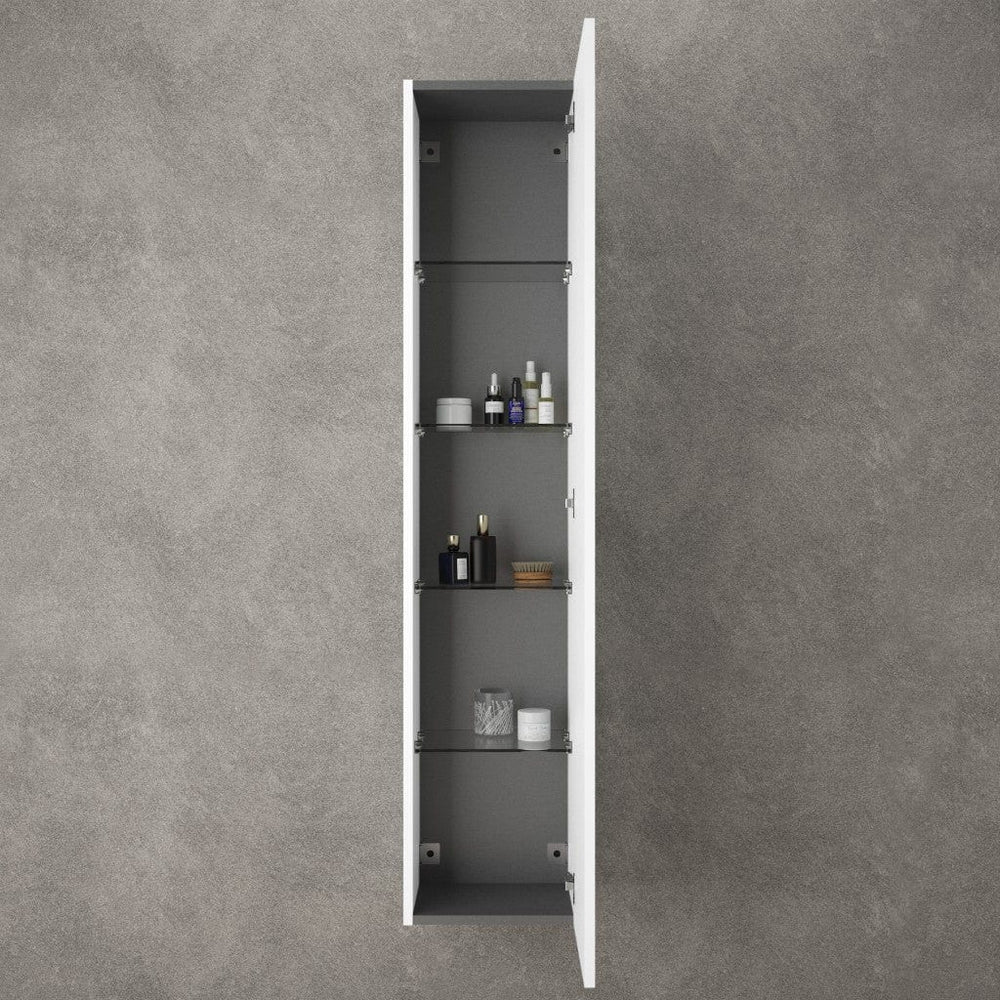 Raffinata Tall Wall Cabinet - Matt White 350mm x 1650mm