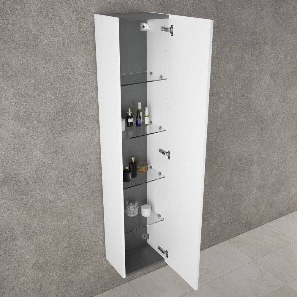 Raffinata Tall Wall Cabinet - Matt White 350mm x 1650mm