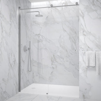 Sliding Shower Door - 1400mm Chrome