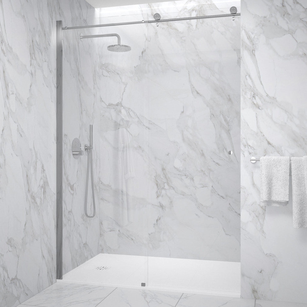 Sliding Shower Door - 1400mm Chrome