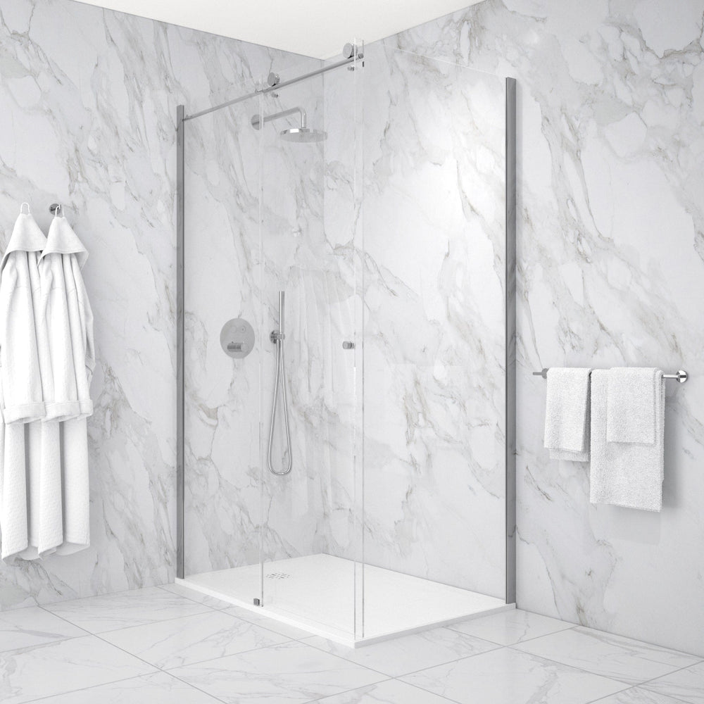 Reversible Sliding Shower Enclosure - 1200mm x 900mm Chrome