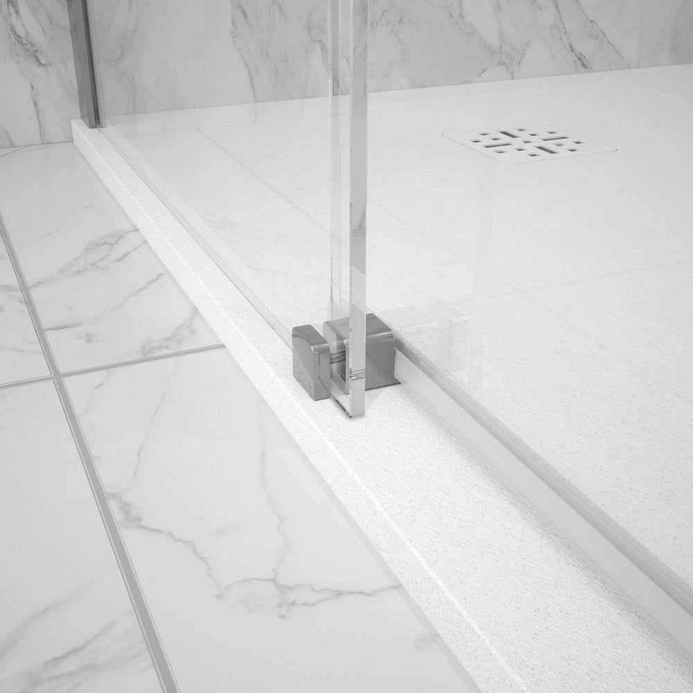 Reversible Sliding Shower Enclosure - 1000mm x 800mm Chrome