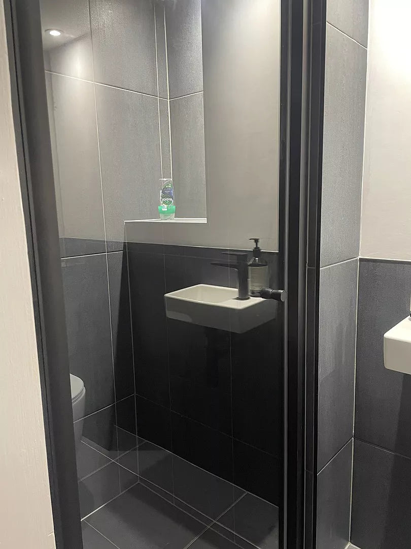 Roman Haven6 Pivot Shower Door - 800mm - Matt Black