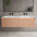 Scanalato Double Drawer Vanity Unit With Beyondstone Double Basin - Peach Fuzz 1400mm