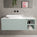 Scanalato Single Drawer Countertop Vanity Unit With Open Storage Space - Peppermint 1200mm