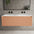 Scanalato Single Drawer Vanity Unit With Beyondstone Double Basin - Peach Fuzz 1200mm