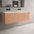 Scanalato Single Drawer Vanity Unit With Beyondstone Double Basin - Peach Fuzz 1200mm