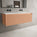 Scanalato Single Drawer Vanity Unit With Beyondstone Double Basin - Peach Fuzz 1200mm