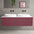 Scanalato Double Drawer Countertop Vanity Unit - Mineral Red 1400mm