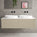 Scanalato Double Drawer Countertop Vanity Unit - Cashmere 1400mm