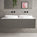 Scanalato Double Drawer Countertop Vanity Unit - Rich Taupe 1400mm
