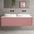 Scanalato Double Drawer Countertop Vanity Unit - Dusky Pink 1400mm